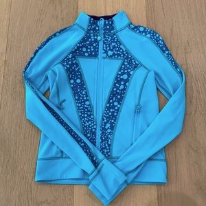 Ivivva by Lululemon Blue/ Green Zip up Jacket